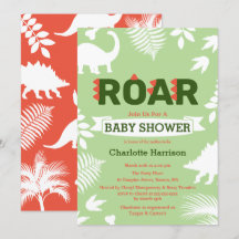 Roar Dinosaur & Jungle Foliage Baby shower