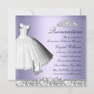 Invitation Robe à paillettes et talons Sparkle Violet Quincea