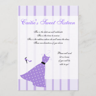 Invitation Robe à pois