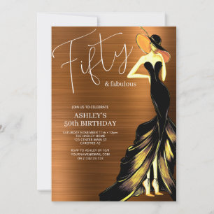 Invitation Robe Cinquante et Fantastique 50e Anniversaire