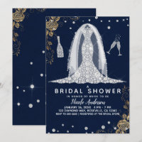 Robe de Mariée Diamant Rose Or Tulle Bleu Mariage