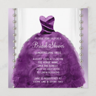 Invitation Robe de Mariée et Perles Robe de Soirée Mariage Vi