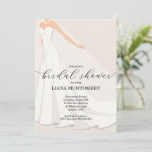 Robe de Mariée Shower de Mariage