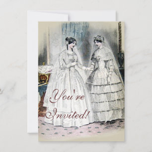 Invitation Robe de mariée Vintage Bride