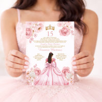 Robe de princesse Couronne dorée Fleurie XV Annive