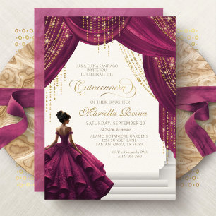Invitation Robe de princesse élégante en Bourgogne pour Quinc