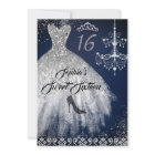 Robe Diamond Sparkle Marine Silver Sweet 16
