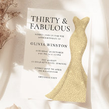 Robe d'or Elégant Trente et Fabuleux 30e anniversa
