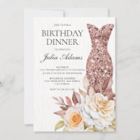 Robe florale moderne rose gold blush pour annivers