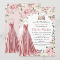 Robe florale rose poussiéreuse en ivoire Gown Quin