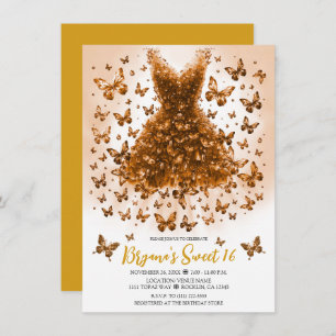 Invitation Robe papillon Topaz Crystal Novembre Pierre d'Anni