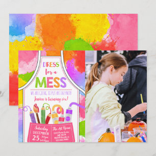Invitation Robe Pour Un Mess Art Photo Anniversaire