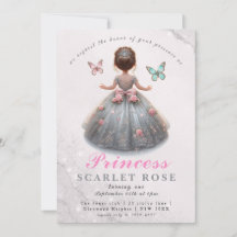 Robe princesse en argent rose Fête d'anniversaire