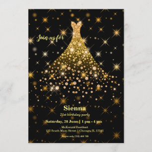 Invitation Robe scintillante en diamant
