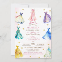Robes de princesse moderne aquarelle fille royale