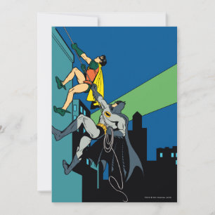 Invitation Robin Et Batman Grimpent