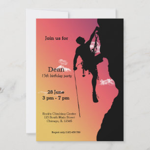 Invitation Rock Escalade Party