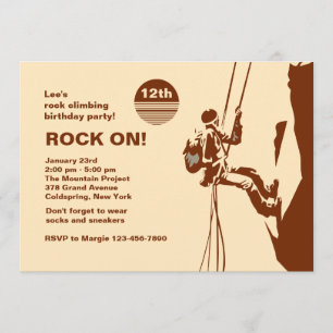 Invitation Rock On Mountain Escalade