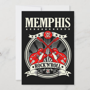 Invitation Rockabilly Style Memphis Cadeaux Retro Musique cou