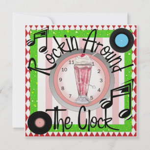 Invitation Rockin' Around the Clock Party - SRF