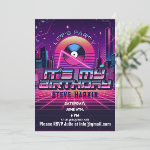 Invitation Rockin Vaporwave