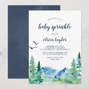Invitation Rocky Mountain Baby Sprinkle