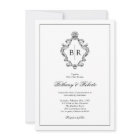 Rococo Vintage Mariage Monogramme