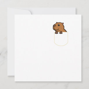 Invitation Rodent Dans La Poche Cadeau Capybara Pocket TShirt