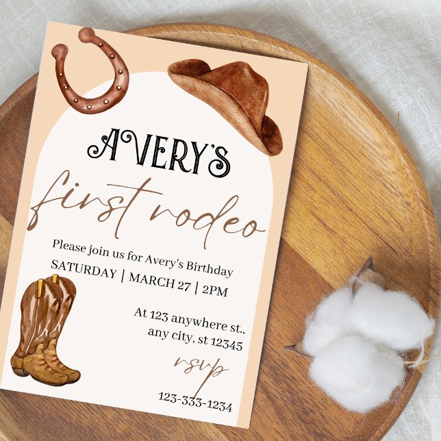 Invitation Rodeo Birthday Party (Rodeo Birthday Invitation | Cowboy & Cowgirl Party Invite)