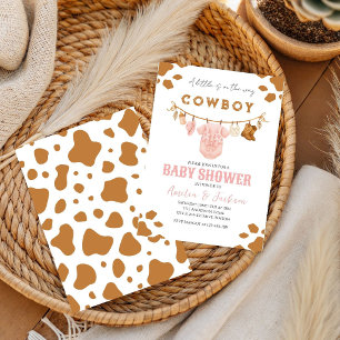 Invitation Rodéo Cow-boy Far West Enfants Garçon Bébé Showe