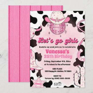 Invitation Rodéo Disco Filles Filles