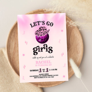 Invitation Rodeo Let's go girls