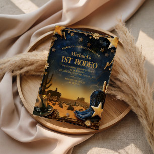 Invitation Rodéo pour le 1er anniversaire de Cowboy Western S