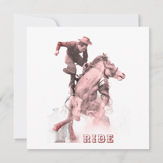Invitation Rodeo Ride (Devant)