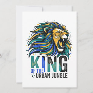 Invitation Roi de la jungle urbaine