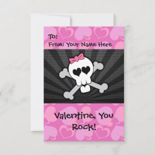 Invitation Rokin' Valentine Skull