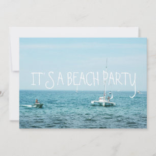 Invitation Rolling Beach Waves Bateaux sur le lac Michigan Oc