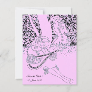 INVITATION ROMANCE / AMOUREUX ROMANTIQUES FÊTE DE MARIAGE LIL