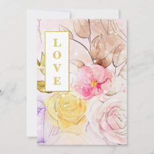 Invitation *~ Romance classique AR26 Fleur QR RSVP Mariage