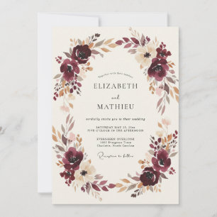 Invitation Romance Mariage Épanouissement Pictural Bourgogne