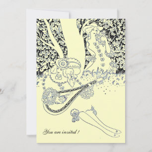 INVITATION ROMANCE, ROMANTIQUE AMOUREUX BLACK WHITE MARIAGE P