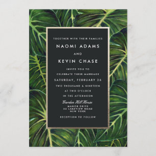 Invitation Romance tropicale