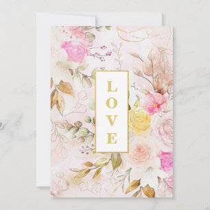 Invitation *~ Romance Vintage AR26 Fleur QR Mariage RSVP