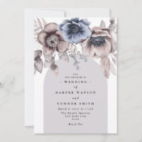 Romantic Elegant Lumière Airy Hiver Floral Mariage