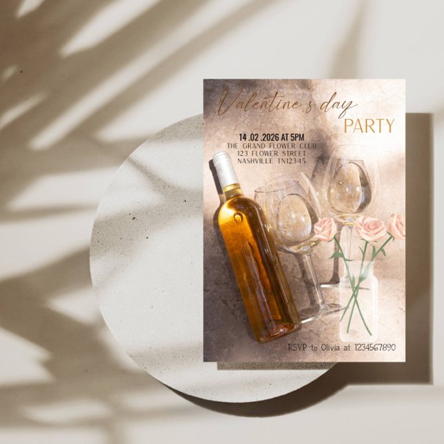 Invitation Romantic Valentine’s Day Party (Créateur téléchargé)