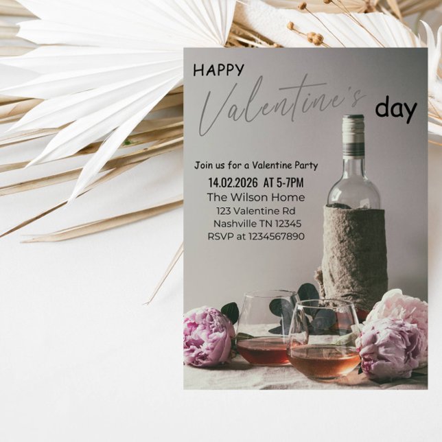 Invitation Romantic Valentine’s Day Party (Créateur téléchargé)
