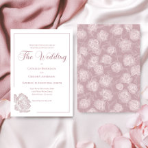 Romantic White and Blush Pink Floral Wedding