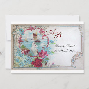 INVITATION ROMANTICA  MONOGRAMME