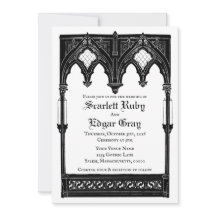 Invitation Romantique Gothique
