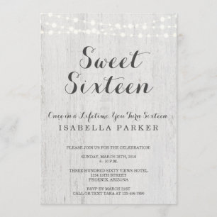 Invitation Romantique rustique de l'invitation de sweet